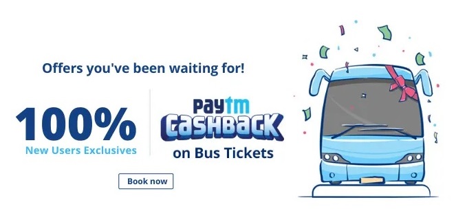 Paytm new promo code for bus store ticket booking